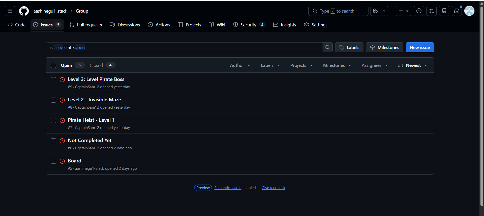 Team board screenshot 3